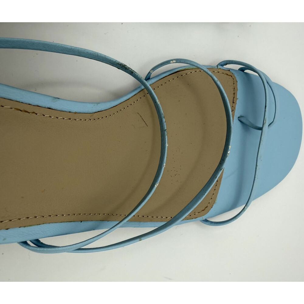 Reformation Rachel Heeled women powder blue strappy Sandals 8.5 - Picture 8 of 8